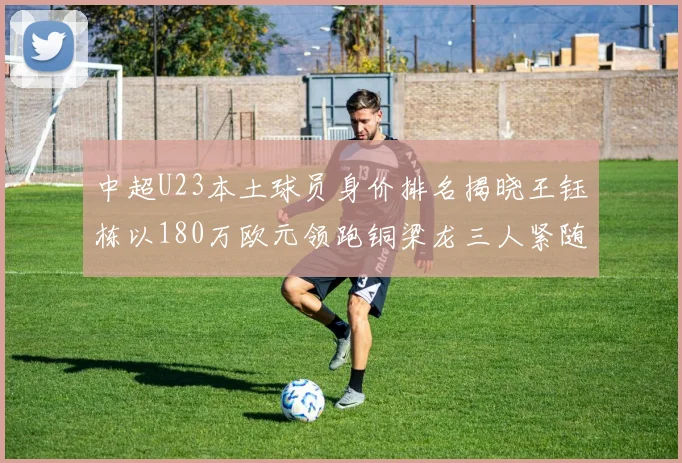 中超U23本土球员身价排名揭晓王钰栋以180万欧元领跑铜梁龙三人紧随其后