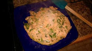 Tuna Frittata. It's bigger than the picture makes it seem!