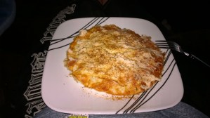 Crab Meat, Chipotle Queso Laughing Cow, and FF CreamChee and Egg Whites. Topped with more of the queso and Old Bay